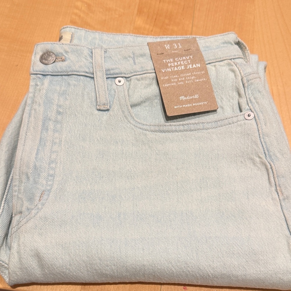 Madewell Women’s The Curvy Perfect Vintage Jean size 31 NWT